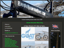 Tablet Screenshot of electricmountainbikes.com